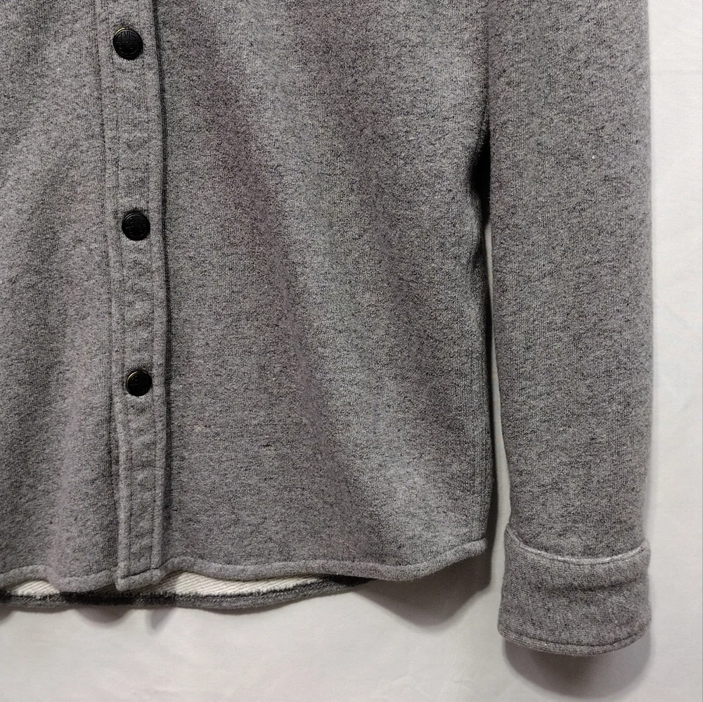 Levi's Knit Shacket Mens S Gray Casual Comfy Retro 90s Y2K
